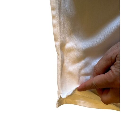 Chicos Jegging Capri Denim Sz 18/ Sz 3.5 No Stain Pull On White Stretchy NEW - Picture 5 of 13